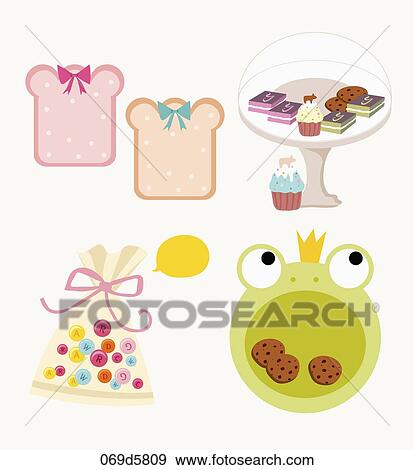 various types of sticker icons View Large Illustration Stock Illustration - various types of sticker icons. Fotosearch