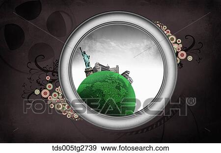 various worldwide travel landmarks View Large Illustration Stock Illustration - various worldwide travel landmarks . Fotosearch