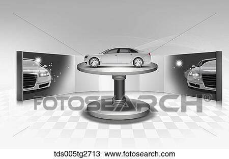 vehicle on view View Large Illustration Drawing - vehicle on view. Fotosearch