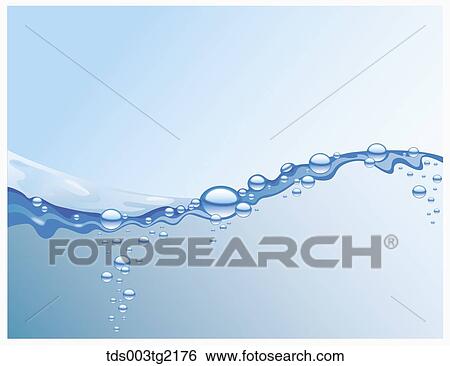 Stock Illustration - waterdrops and waves. Fotosearch