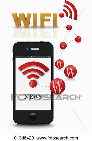 wifi mobile lifestyle View Large Illustration Clipart - wifi mobile lifestyle. Fotosearch