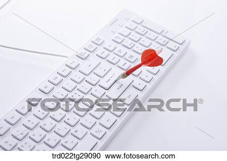 Stock Image - arrow on keyboard. Fotosearch