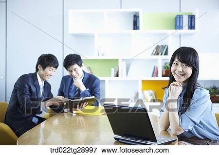 business people working together in office View Large Photo Image Stock Photo - business people working together in office. Fotosearch