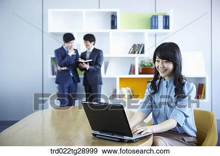 business people working together in office View Large Photo Image Stock Photo - business people working together in office. Fotosearch