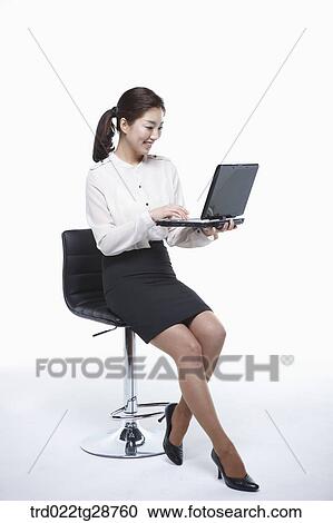 business woman working by using laptop View Large Photo Image Stock Image - business woman working by using laptop. Fotosearch