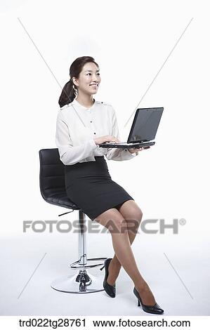 business woman working by using laptop View Large Photo Image Stock Image - business woman working by using laptop. Fotosearch