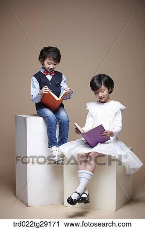 children reading books View Large Photo Image Stock Image - children reading books. Fotosearch
