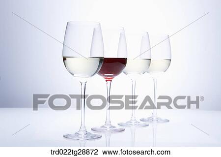 Stock Image - glasses of wine. Fotosearch