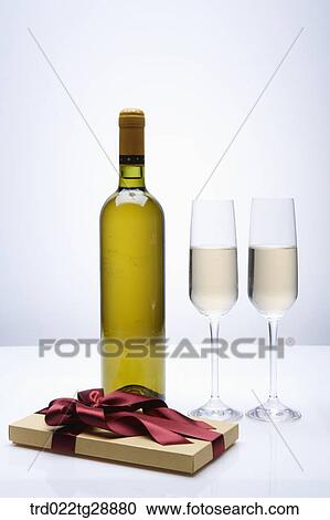 present and wine View Large Photo Image Stock Image - present and wine. Fotosearch