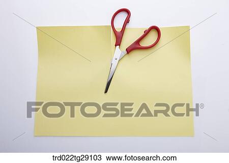 scissors cutting paper View Large Photo Image Stock Image - scissors cutting paper. Fotosearch