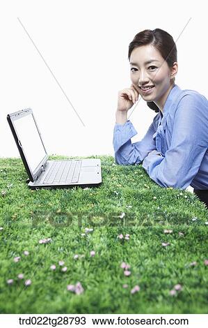 woman working using laptop View Large Photo Image Stock Image - woman working using laptop. Fotosearch