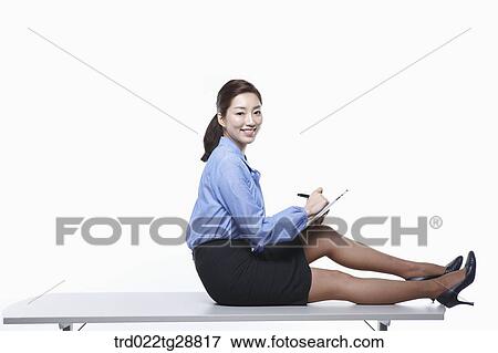 working business woman View Large Photo Image Stock Photo - working business woman. Fotosearch