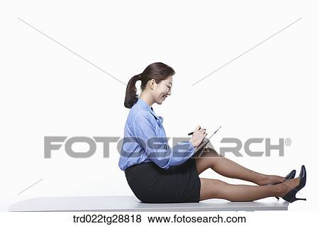 working business woman View Large Photo Image Stock Photo - working business woman. Fotosearch