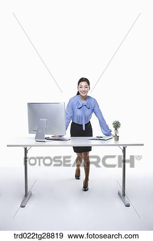 Stock Photo - working business woman. Fotosearch