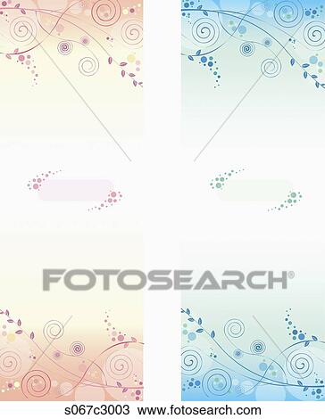 Drawing - abstractive pattern in plant. Fotosearch