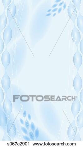 An abstract illustration of blue leaves View Large Illustration Clip Art - An abstract illustration of blue leaves. Fotosearch