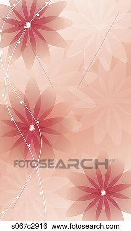 An abstract illustration of flowers View Large Illustration Stock Illustration - An abstract illustration of flowers. Fotosearch