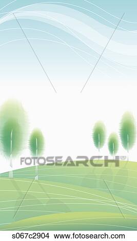 Stock Illustration - An illustration of field. Fotosearch