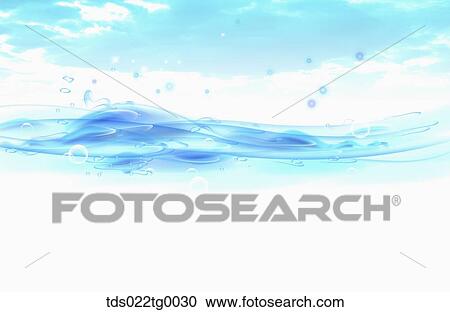 bubbles on the horizon View Large Illustration Clipart - bubbles on the horizon. Fotosearch