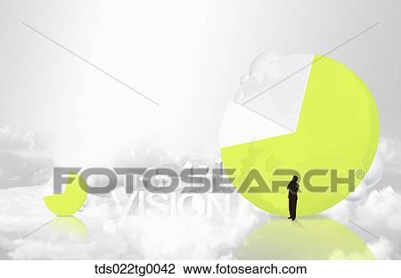 Drawing - business and graphs. Fotosearch