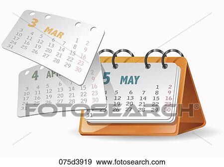 calendar View Large Illustration Stock Illustration - calendar. Fotosearch