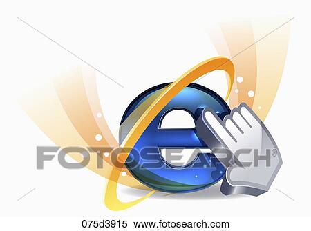 clicking internet icons View Large Illustration Stock Illustration - clicking internet icons. Fotosearch