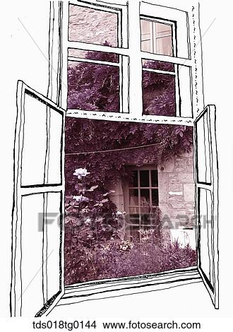 Stock Illustration - composition images of windows. Fotosearch