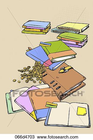 diary and whole beans View Large Illustration Drawing - diary and whole beans. Fotosearch