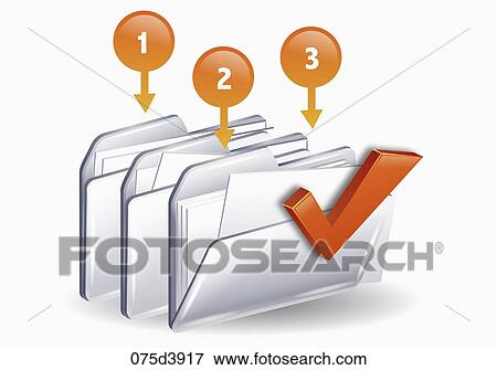 document files View Large Illustration Stock Illustration - document files. Fotosearch