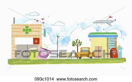 exterior of pharmacy View Large Illustration Stock Illustration - exterior of pharmacy. Fotosearch