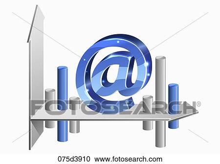 Clipart - graph and index. Fotosearch