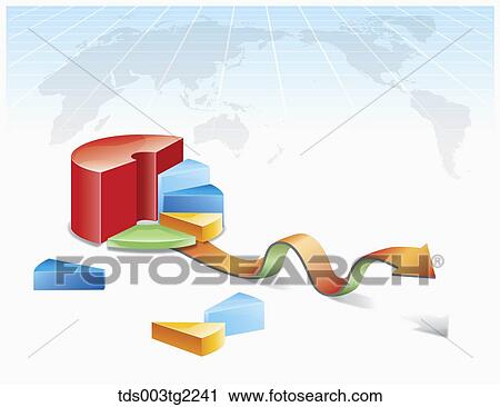 graph shows growths in business index View Large Illustration Clip Art - graph shows growths in business index. Fotosearch