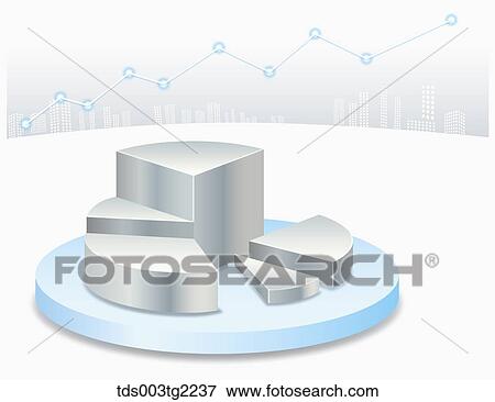 Stock Illustration - graph shows growths in business index. Fotosearch