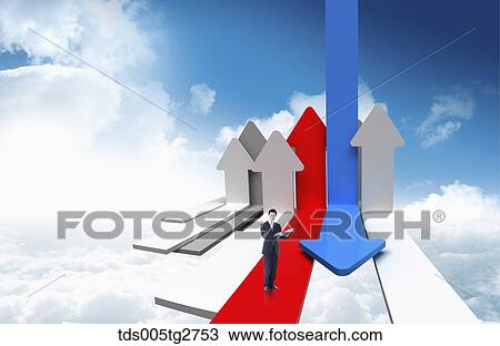 Drawing - growths in business. Fotosearch