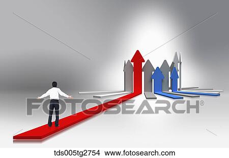 Stock Illustration - growths in business. Fotosearch
