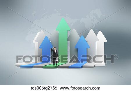 Stock Illustration - growths in business. Fotosearch