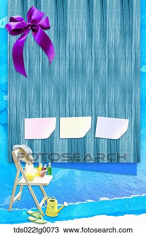 memo pad in summer coneceptual View Large Illustration Drawing - memo pad in summer coneceptual. Fotosearch