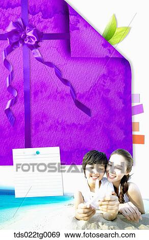 memo pad in summer coneceptual View Large Illustration Stock Illustration - memo pad in summer coneceptual. Fotosearch