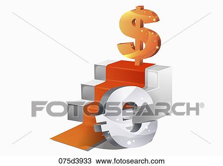 money icons View Large Illustration Drawing - money icons. Fotosearch