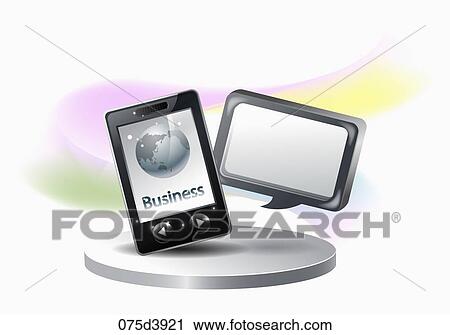 Clip Art - smartphone application icons. Fotosearch