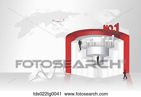Clip Art - soaring economy in business. Fotosearch
