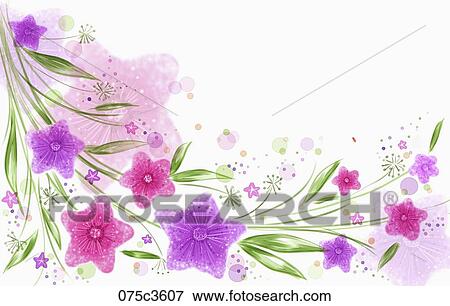 Stock Illustration - spring flower blooms. Fotosearch