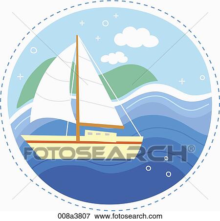 Stock Illustration - summer vacation and sea side. Fotosearch