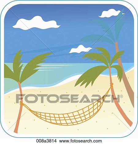 Stock Illustration - summer vacation and sea side. Fotosearch