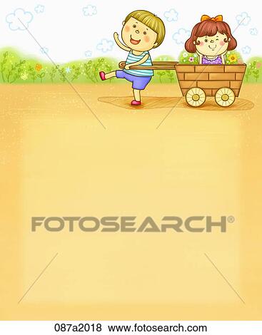 Stock Illustration - Summer vacation illustration in letters. Fotosearch
