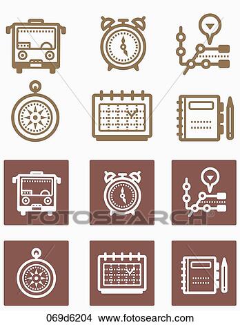 various types of daily life icons View Large Illustration Stock Illustration - various types of daily life icons. Fotosearch