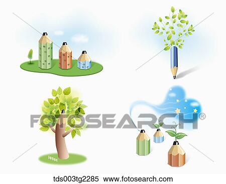 Stock Illustration - various types of education icons. Fotosearch