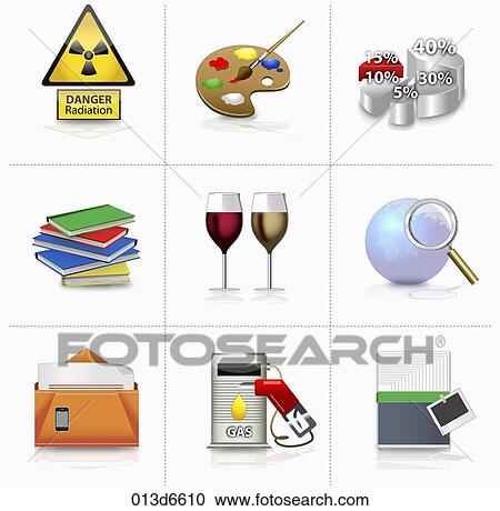 various types of icons View Large Illustration Clipart - various types of icons. Fotosearch