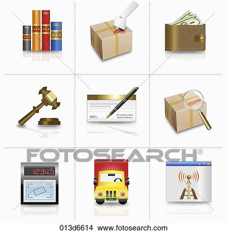 various types of icons View Large Illustration Stock Illustration - various types of icons. Fotosearch