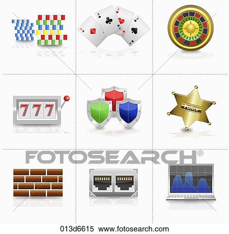 various types of icons View Large Illustration Stock Illustration - various types of icons. Fotosearch